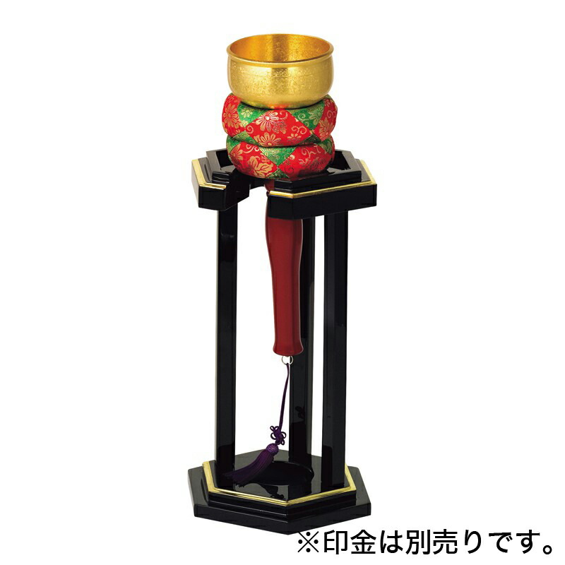 楽天市場】印金置台PART2 黒塗面金箔押 （3804-0202） : ロアン