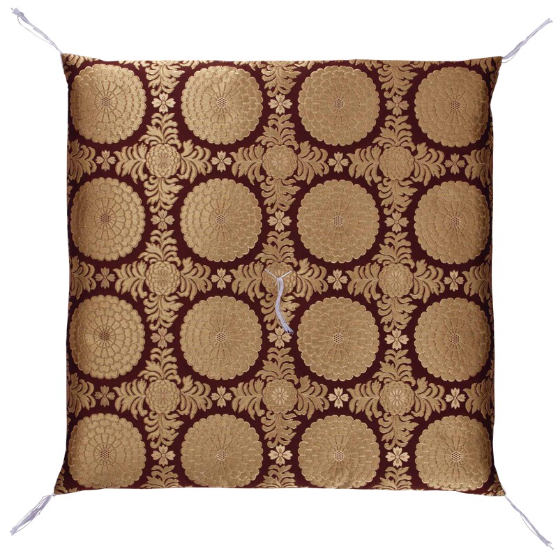 楽天市場】仏壇 座布団 御前座布団 「正絹四釜十六菊」 No.13