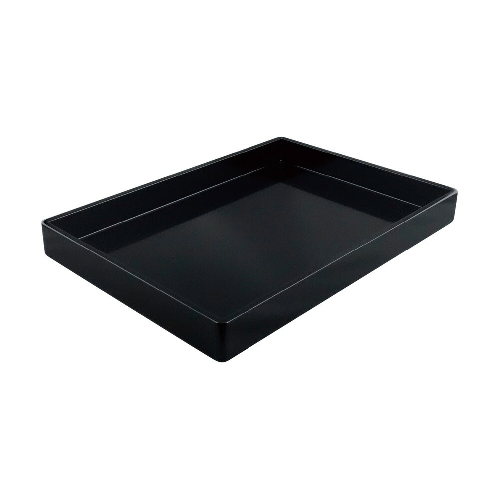 木製焼香盆　1尺 / 黒塗 (5930-1000) 日本製