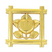 【寺院用仏具】宗派紋（定紋）木製【井桁橘】1尺5寸(2215-1500) 受注生産品