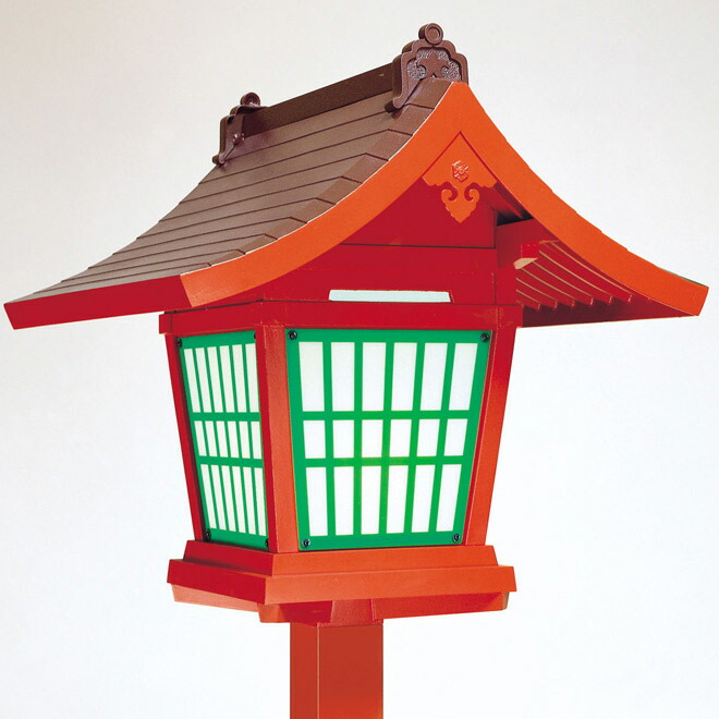【献灯篭】宮島 アルミニウム製 (朱色) 献灯籠 燈籠 献灯台 燈篭 神社 仏具灯篭(とうろう)灯籠 燈籠|仏壇・位牌のなーむくまちゃん工房