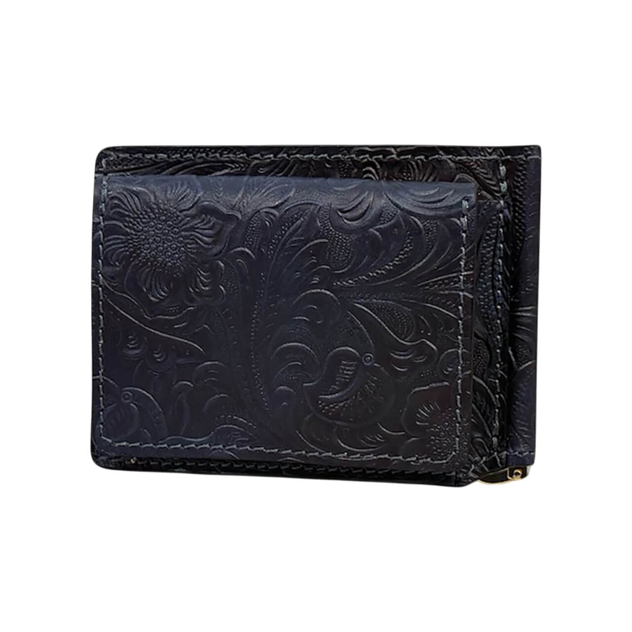 Re-ACT リアクト Indigo Flower Money Clip Wallet メンズ・レディース 春夏秋冬 CowLeather INDIGO ONEsize ファッション小物|クマドリストア店