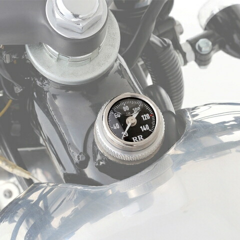 SR400用RRディップ油温計ホワイトパネル DAYTONA（バイク用品） DAYTONA RR ディップスティック油温計