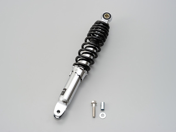 ☆ 73542 デイトナ ユニバーサルリアショック 310mm メッキ/ブラック｜パーツライン２４