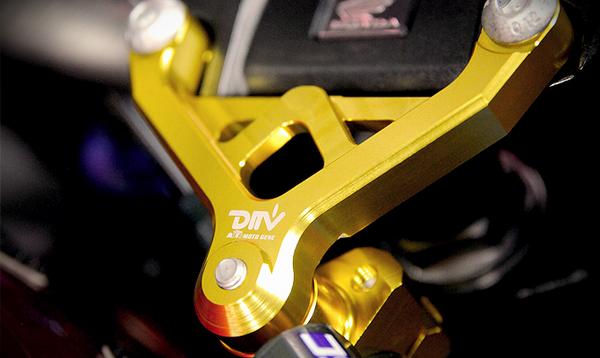 DIMOTIV di-dmk-ho-06 ステアリングダンパーマウントキット ゴールド チタン CB1000R｜パーツライン２４