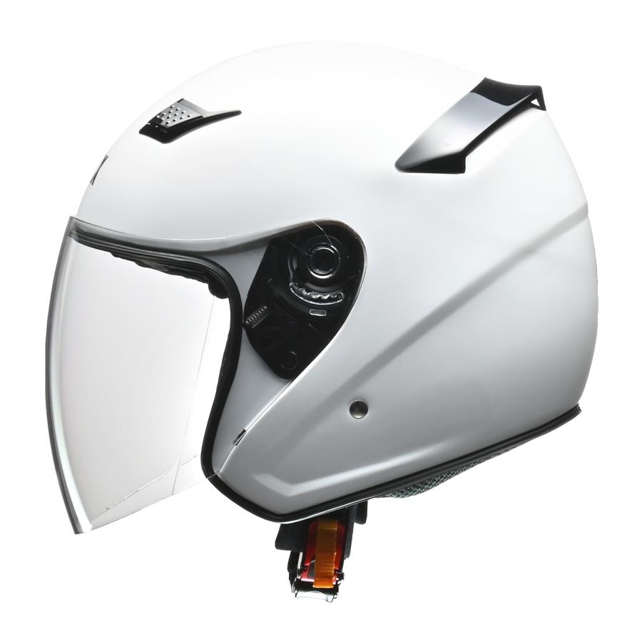 LEAD リード工業 STRAX SJ-8 ジェットヘルメット SG・PSC（全排気量対応）ホワイト・シルバー・ブラック　M・L・LL