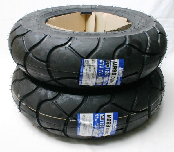 楽天市場】☆ダンロップ DUNLOP D307 タイヤ前後90/90-10 100/90-10