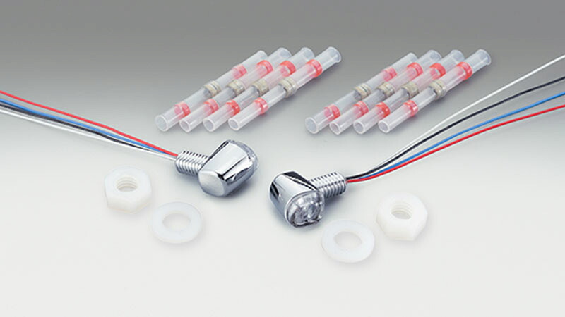 ☆KIJIMA キジマ 219-5197 ウインカー＆テールランプ Nano コンビランプ クロームメッキ LED 12V 1.1w(アンバー)/0.2W/0.9W 2個セット｜パーツライン２４