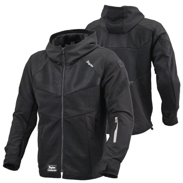 ☆ 46765 デイトナ Daytona DJ-010 メッシュ ハーフメッシュパーカー ソフトプロテクター付属 春夏 ジャケット CE規格 ブラック 2XLサイズ|パーツライン24