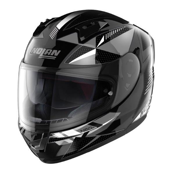 ☆45654 デイトナ Daytona NOLAN(ノーラン) N60-6 ヘルメット フルフェイス WIRING(ホワイト/73) Lサイズ(59-60cm)|パーツライン24
