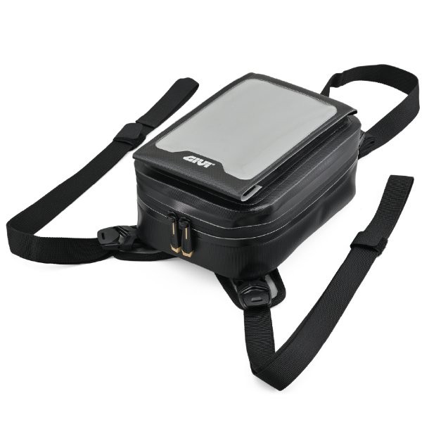 63443 デイトナ Daytona GIVI(ジビ) GRT729 タンクバッグ CANYONシリーズ 防水 スマホホルダー付き ベルト固定 ブラック 3L