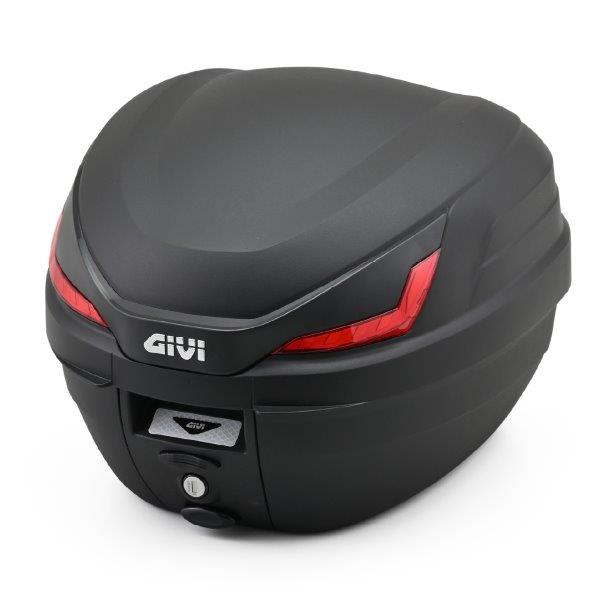 ☆43308 デイトナ Daytona GIVI ジビ B27NX リアボックス モノロック レッドレンズ 27L 未塗装ブラック 汎用