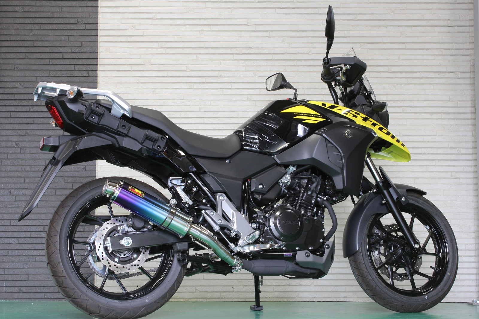 ☆リアライズマフラー 517-SO-001-01 Aria（アリア）チタンマフラー Type-C（カールエンド） スズキ V-STROM 250