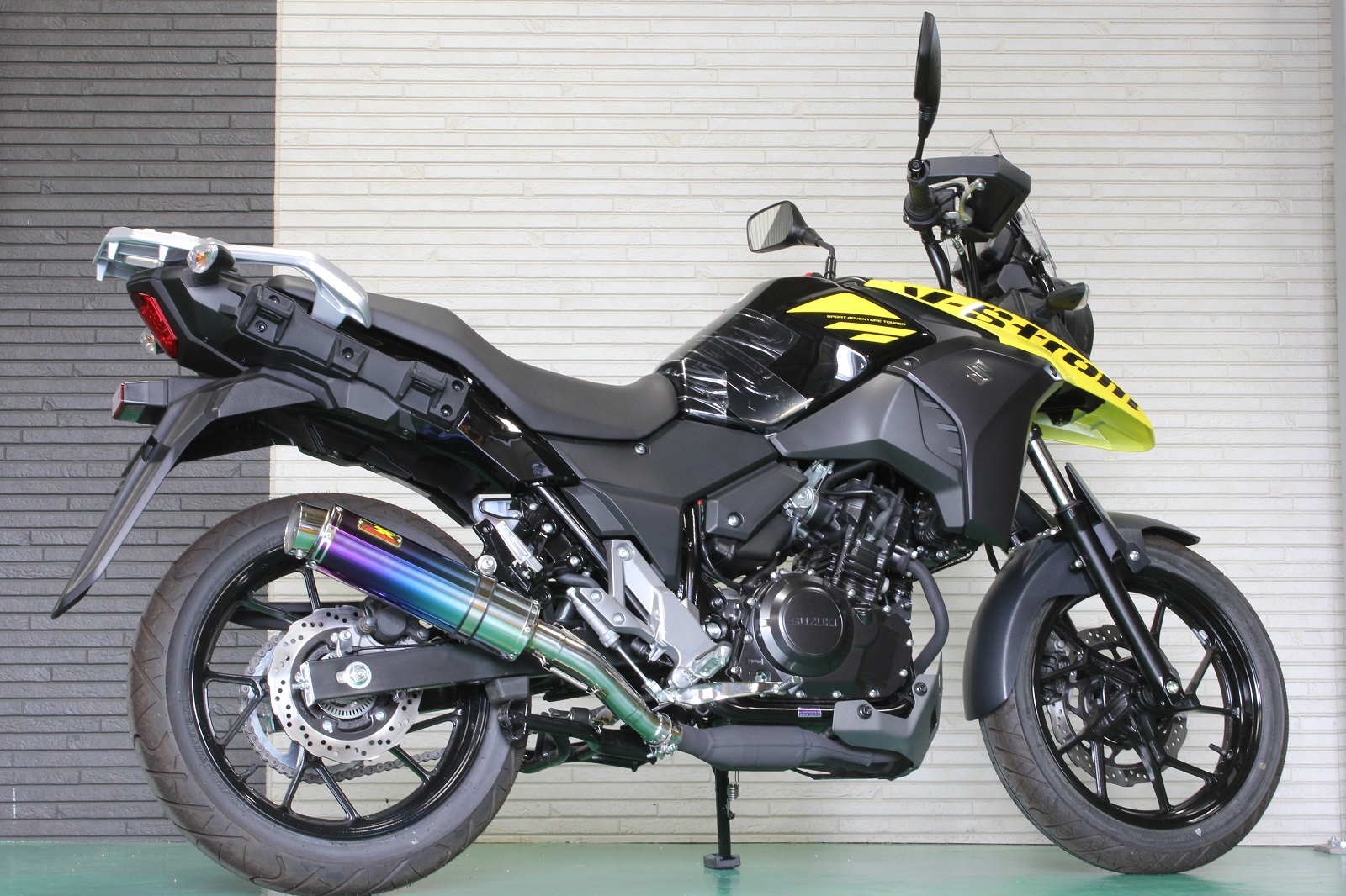 ☆リアライズマフラー 517-SO-001-02 Aria（アリア）チタンマフラー Type-S（スラッシュエンド） スズキ V-STROM 250