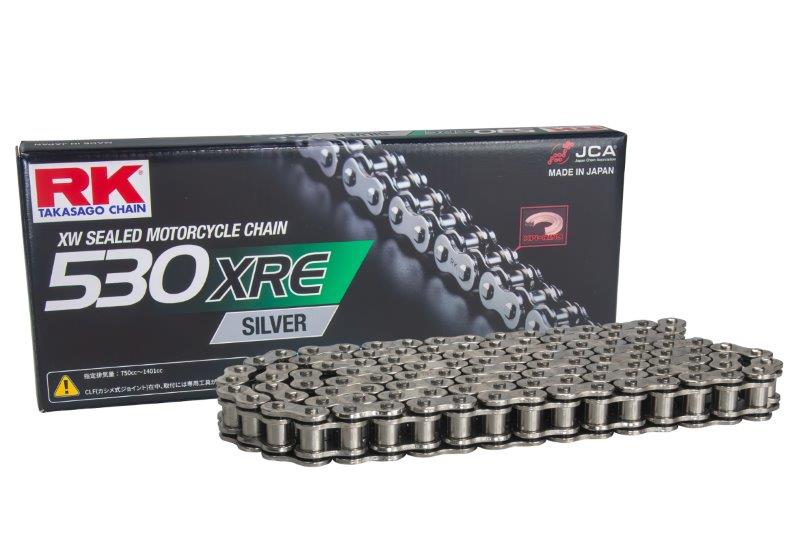 ☆アールケー・ジャパン RKチェーン 530XRE-120L SILVER シルバー（SV530XRE-120L）