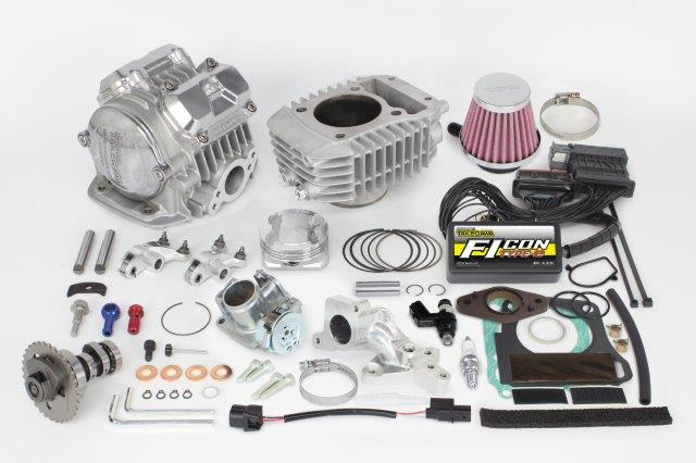 ☆ 武川 01-05-0643 スーパーヘッド4V+Rコンボキット181cc(シルバー) (ビッグスロットルボディー) CT125(JA55)