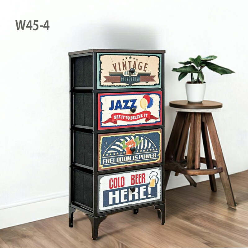 KDチェスト アメリカン タンス ヴィンテージ感あふれる天板 強化紙