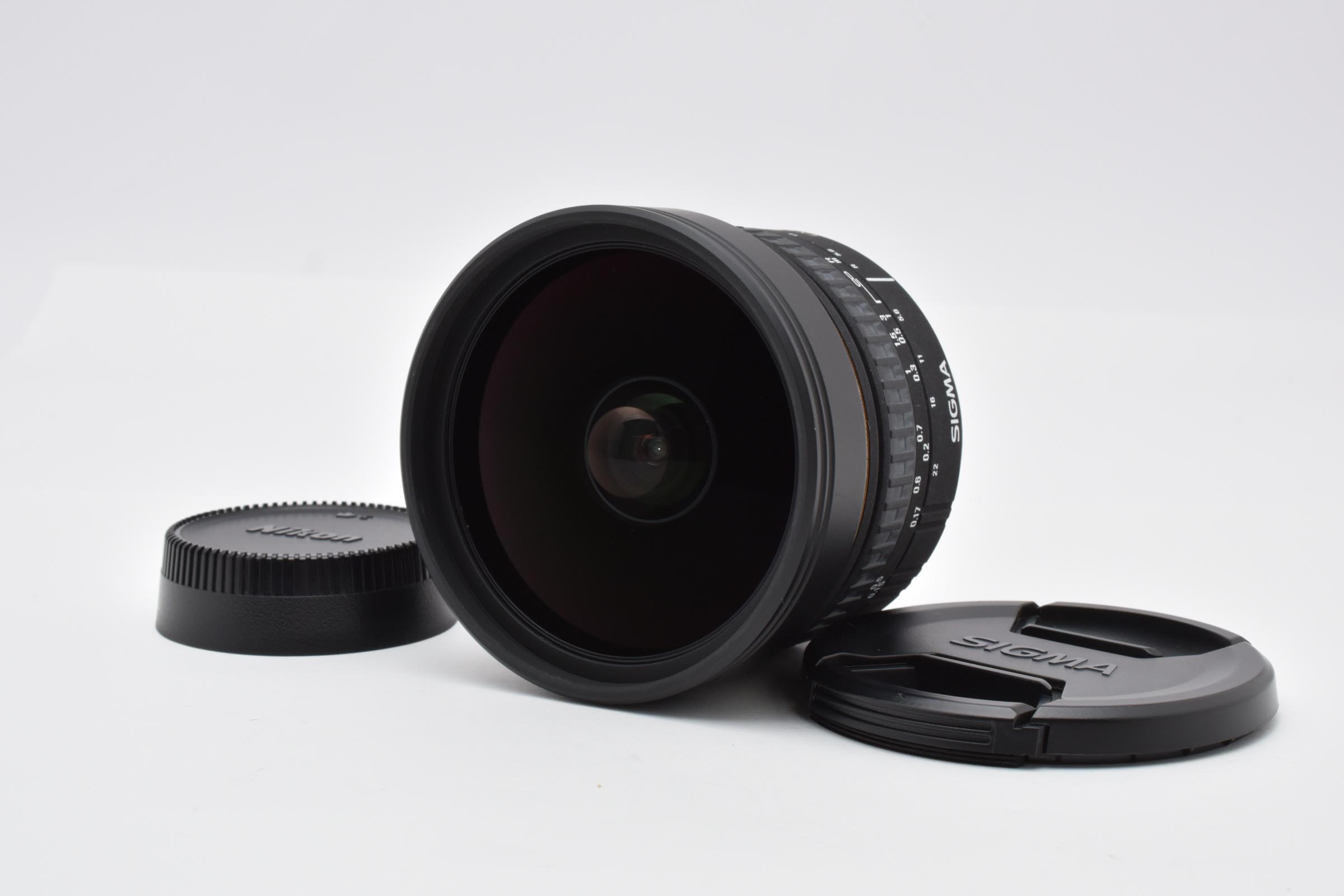 【中古】SIGMA シグマ 8粍 F3.5 EX DG CIRCULAR FISHEYE ニコンF用
