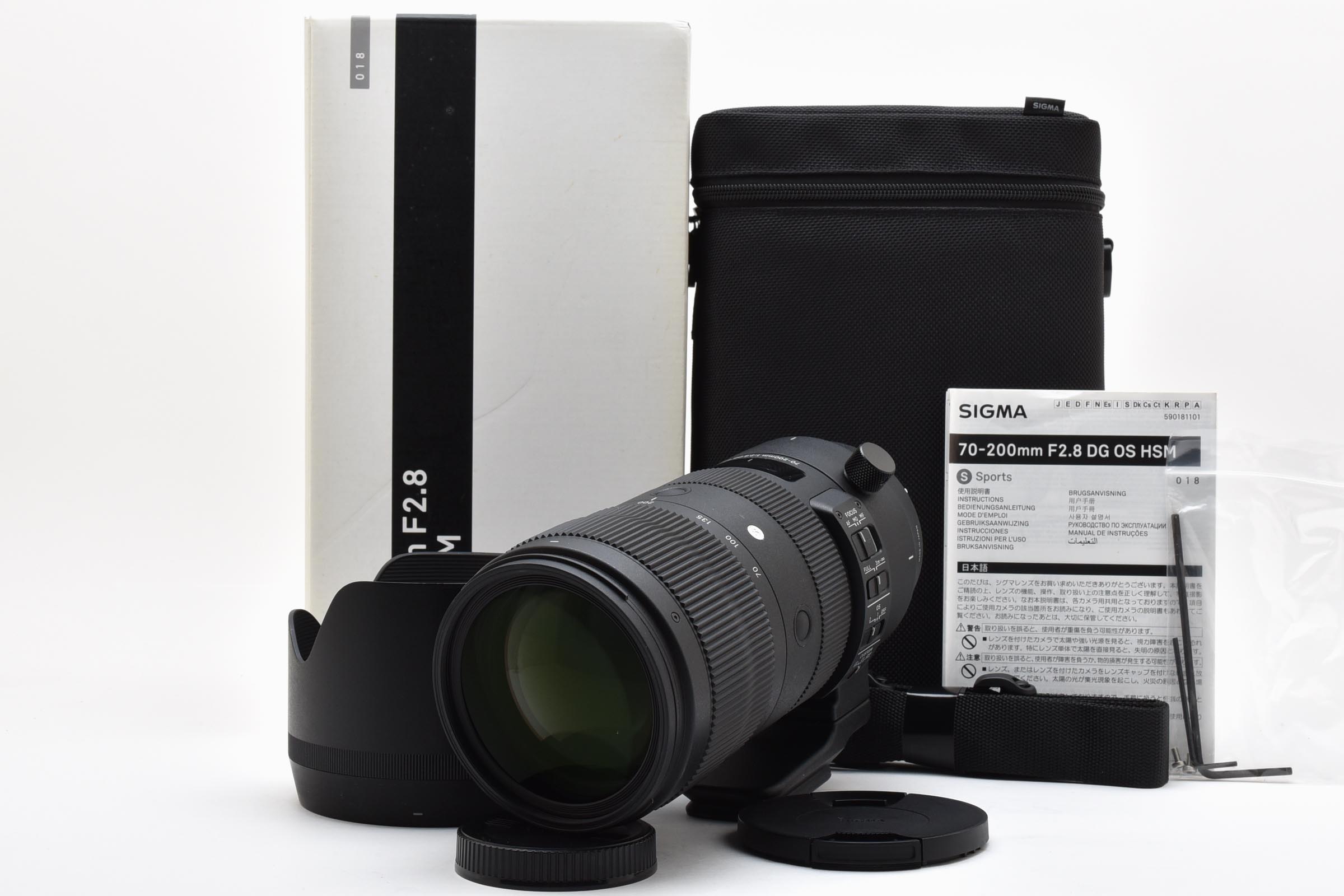 【中古】SIGMA シグマ 70-200mm F2.8 DG OS HSM Sports キヤノンEF用｜熊本カメラ店