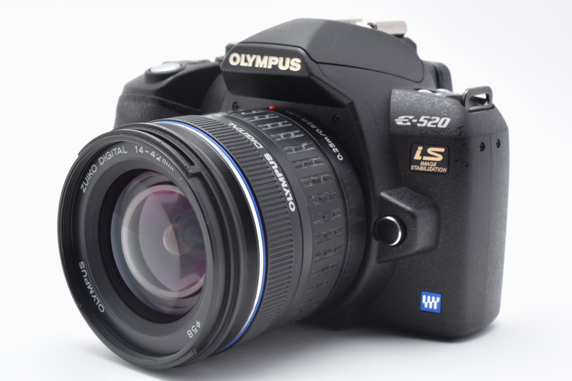 【中古】OLYMPUS オリンパス E-520 水晶体一揃いの道具