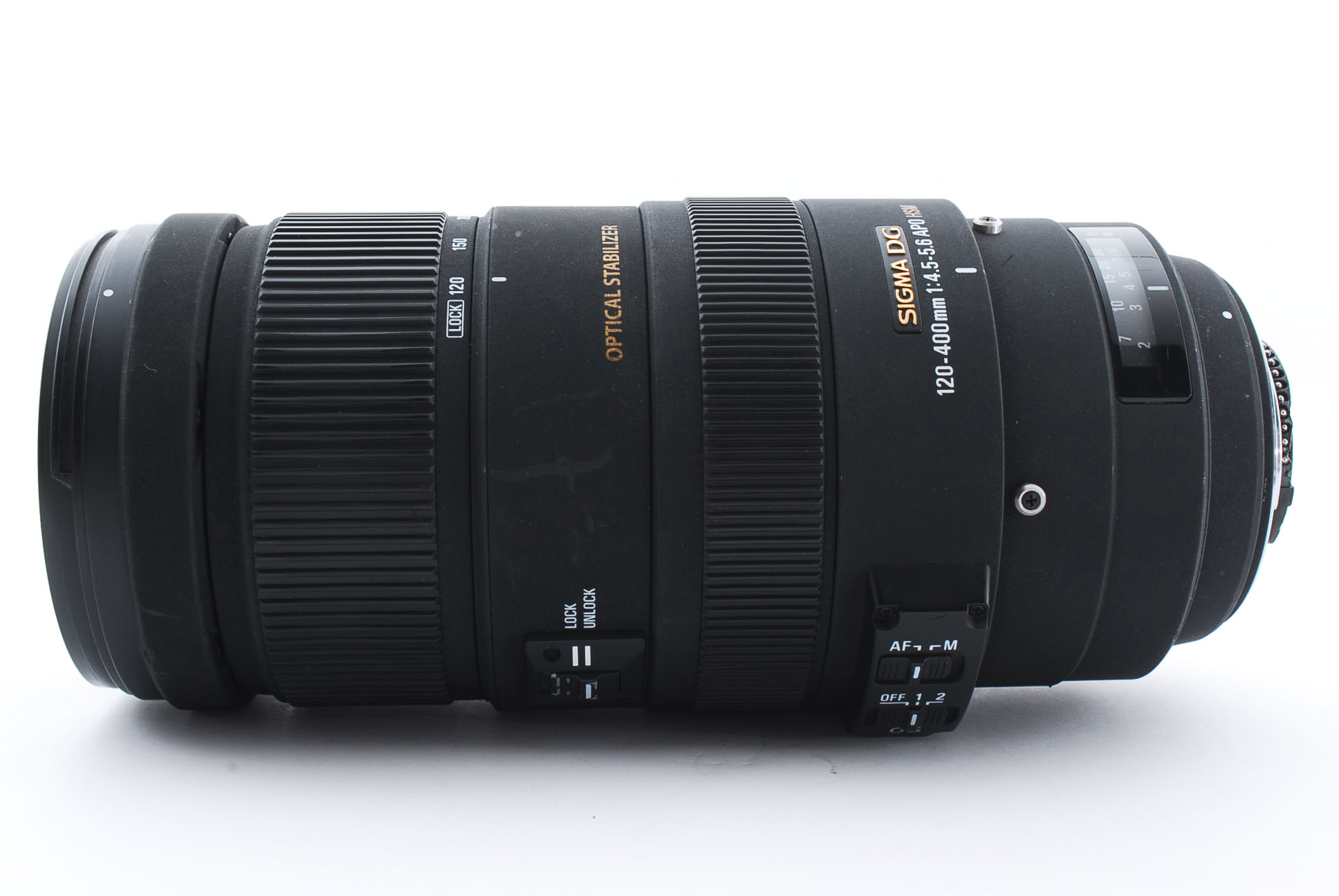 【中古】SIGMA シグマ APO 120-400mm F4.5-5.6 DG OS HSM ニコン用｜熊本カメラ店