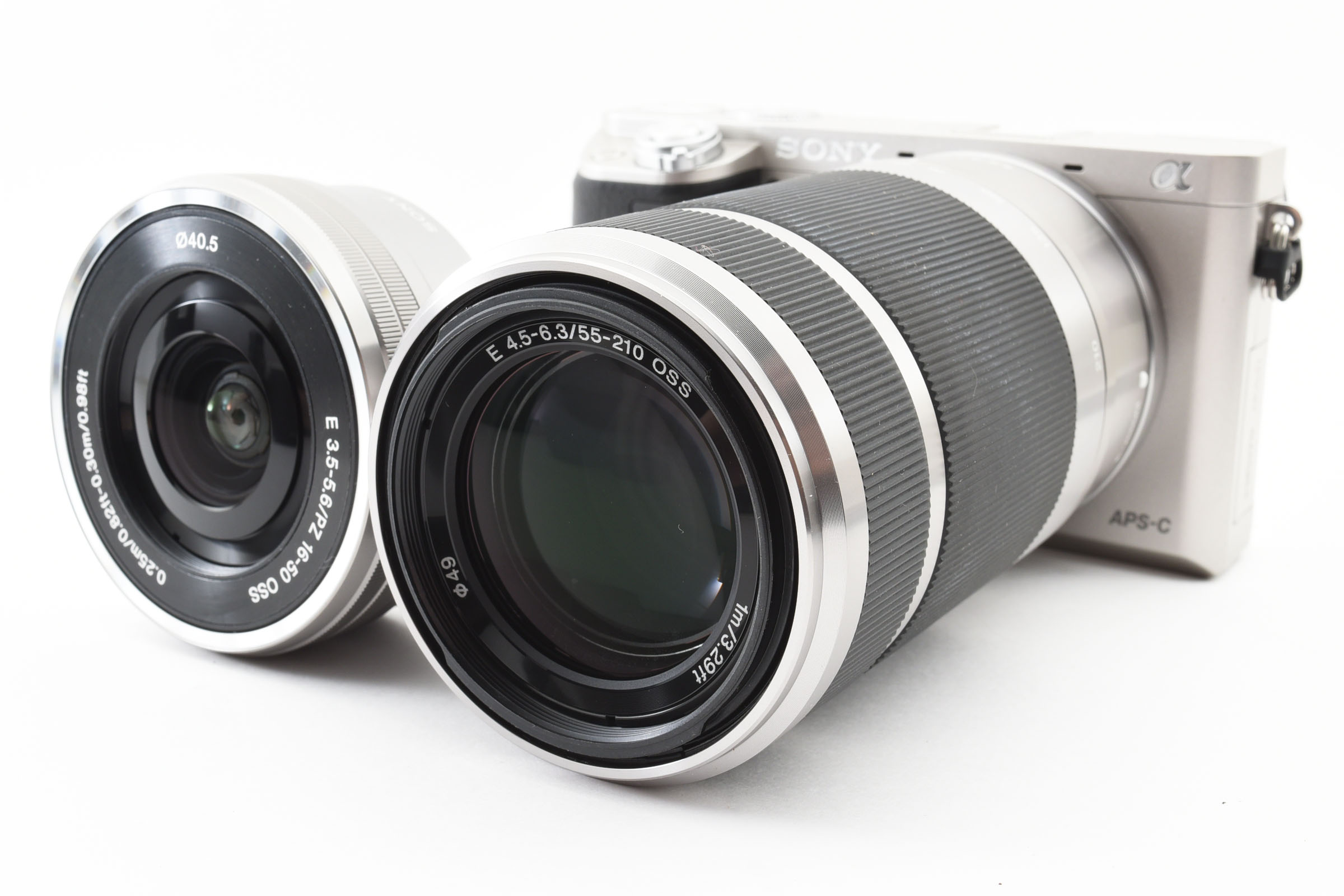 中古】SONY ソニー α6000 ダブルズームレンズキット シルバー [ILCE