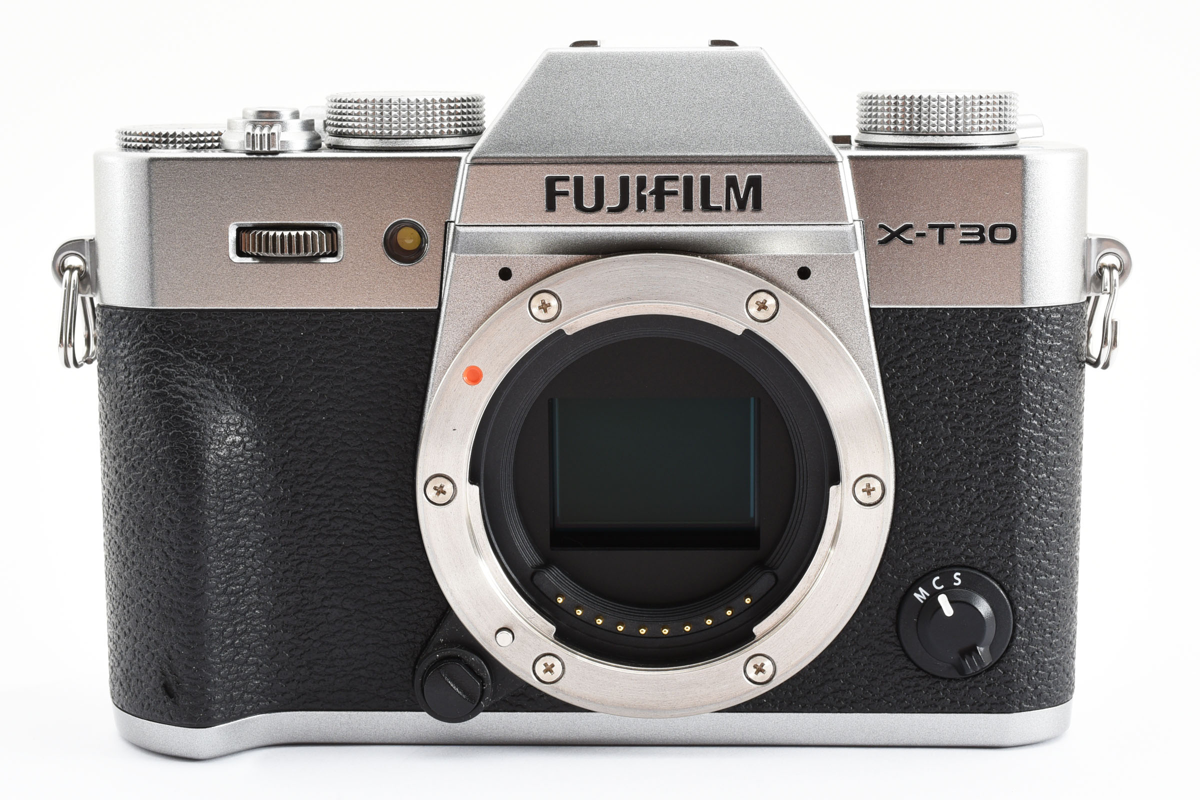 【中古】FUJIFILM フジフイルム X-T30 上半身 しろがね色