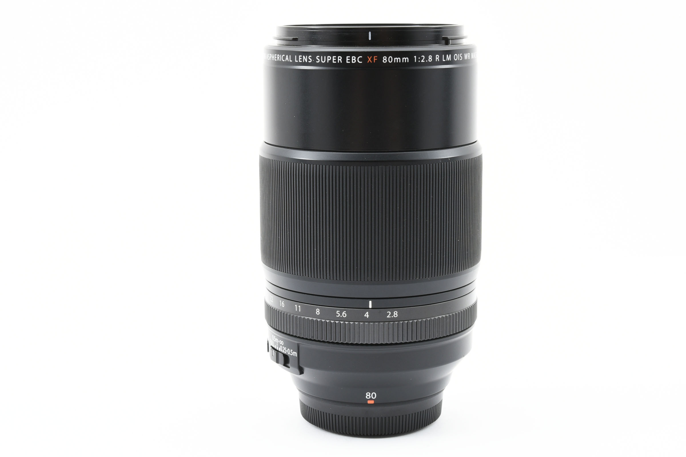【中古】FUJIFILM フジフイルム XF80粍 F2.8 R LM OIS WR Macro 水晶体