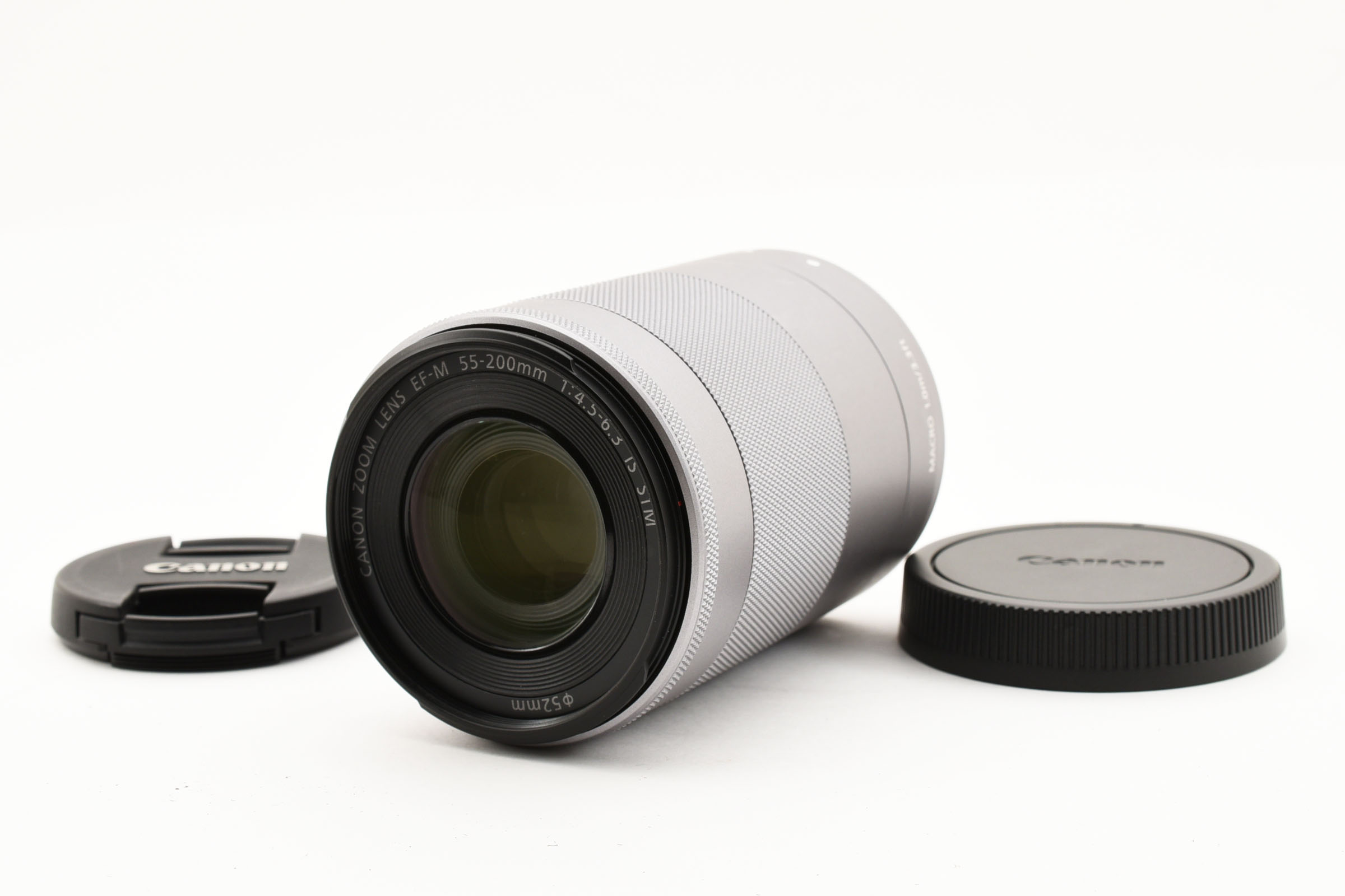 【中古】Canon キヤノン EF-M55-200mm F4.5-6.3 IS STM シルバー