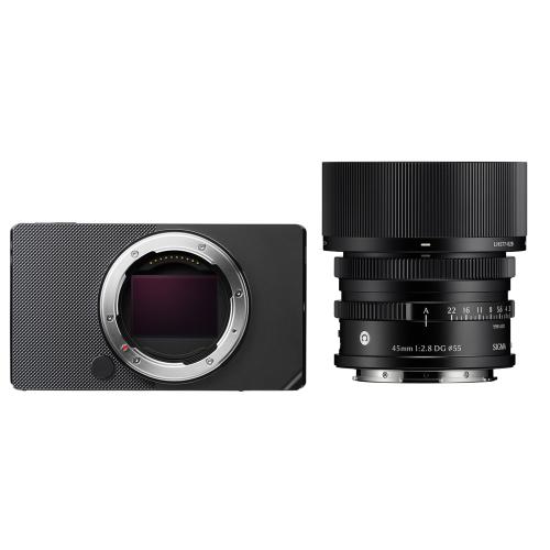 【中古】SIGMA シグマ BF 45粍 F2.8 DG Contemporary 黒いこと 水晶体一揃いの道具