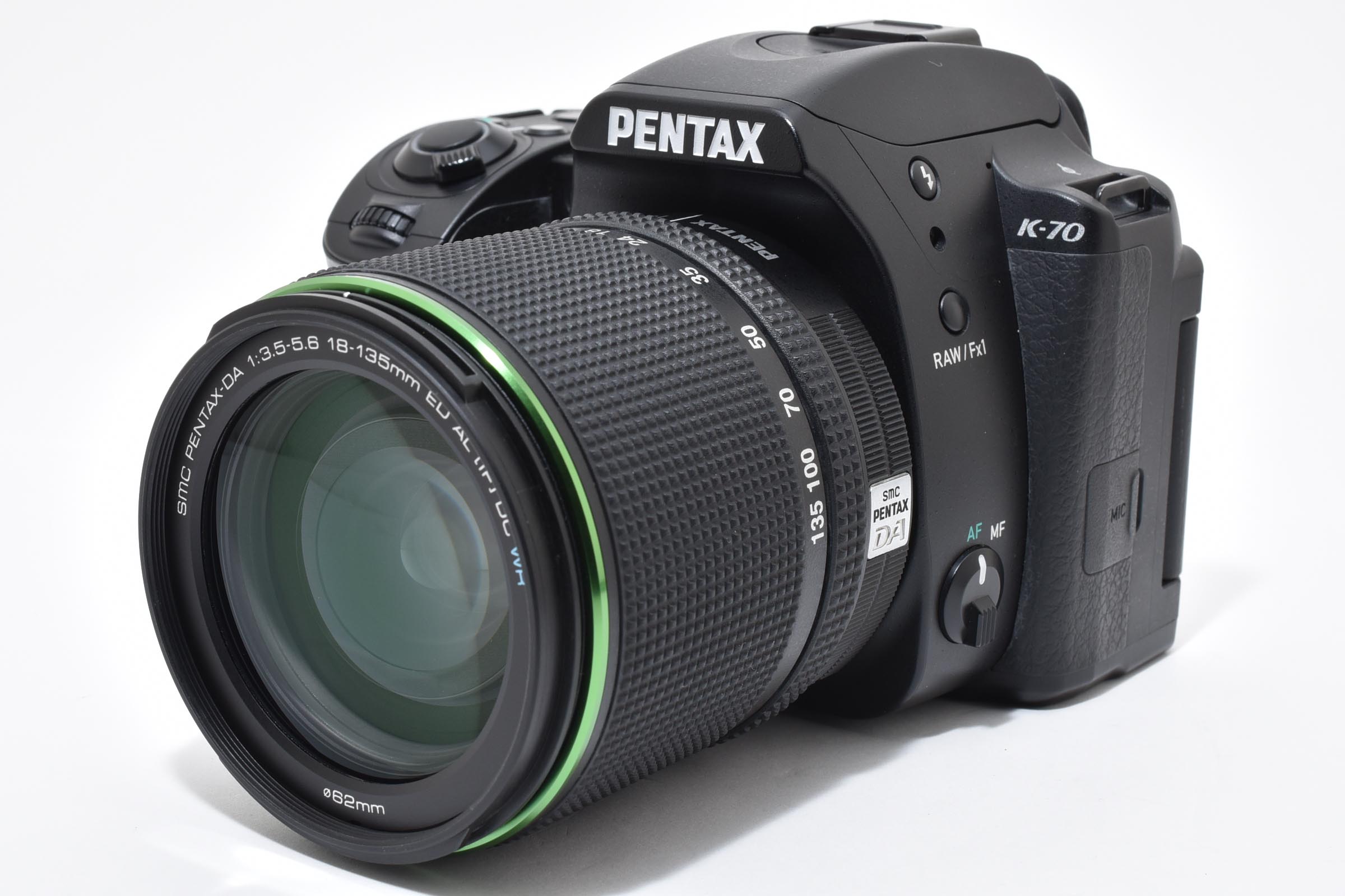 【中古】PENTAX ペンタックス K-70 18-135WR一揃いの道具 黒いこと
