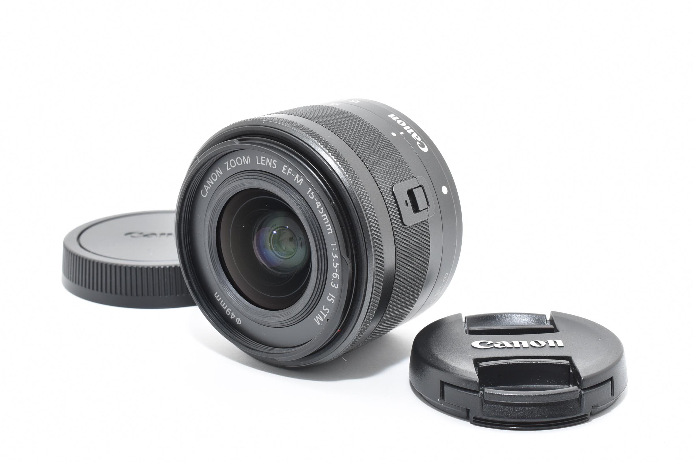 【中古】Canon キヤノン EF-M15-45mm F3.5-6.3 IS STM グラファイト