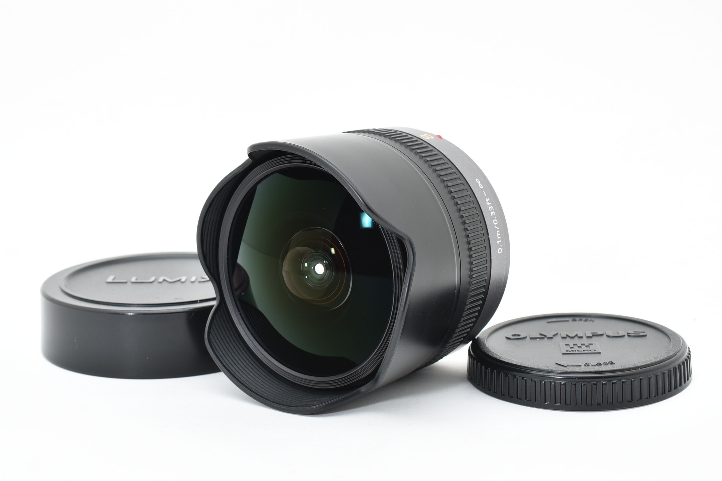 【中古】Panasonic パナソニック LUMIX G FISHEYE 8mm/F3.5 H-F008