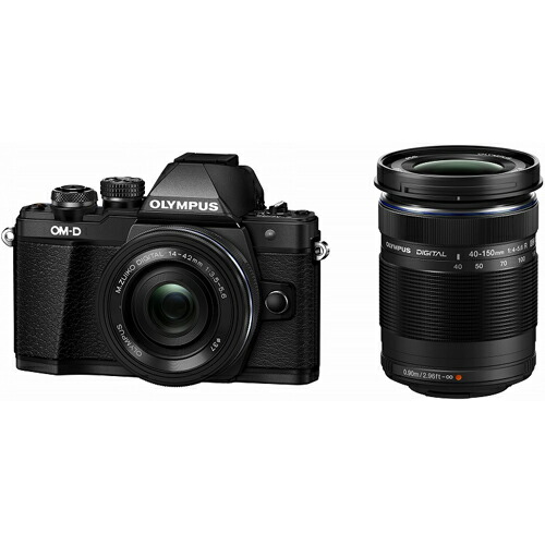 【中古】OLYMPUS オリンパス OM-D E-M10 MarkII EZ ダブルズームキット ブラック