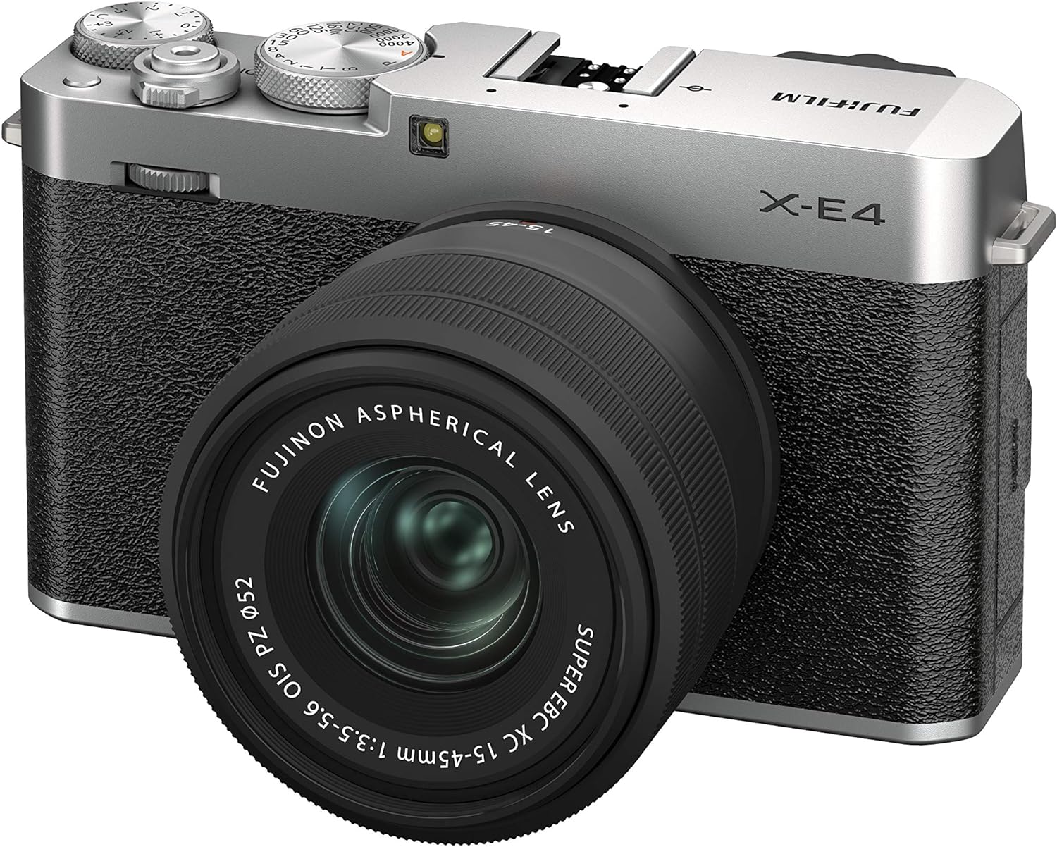 【中古】FUJIFILM フジフイルム X-E4 XC15-45mmレンズキット シルバー