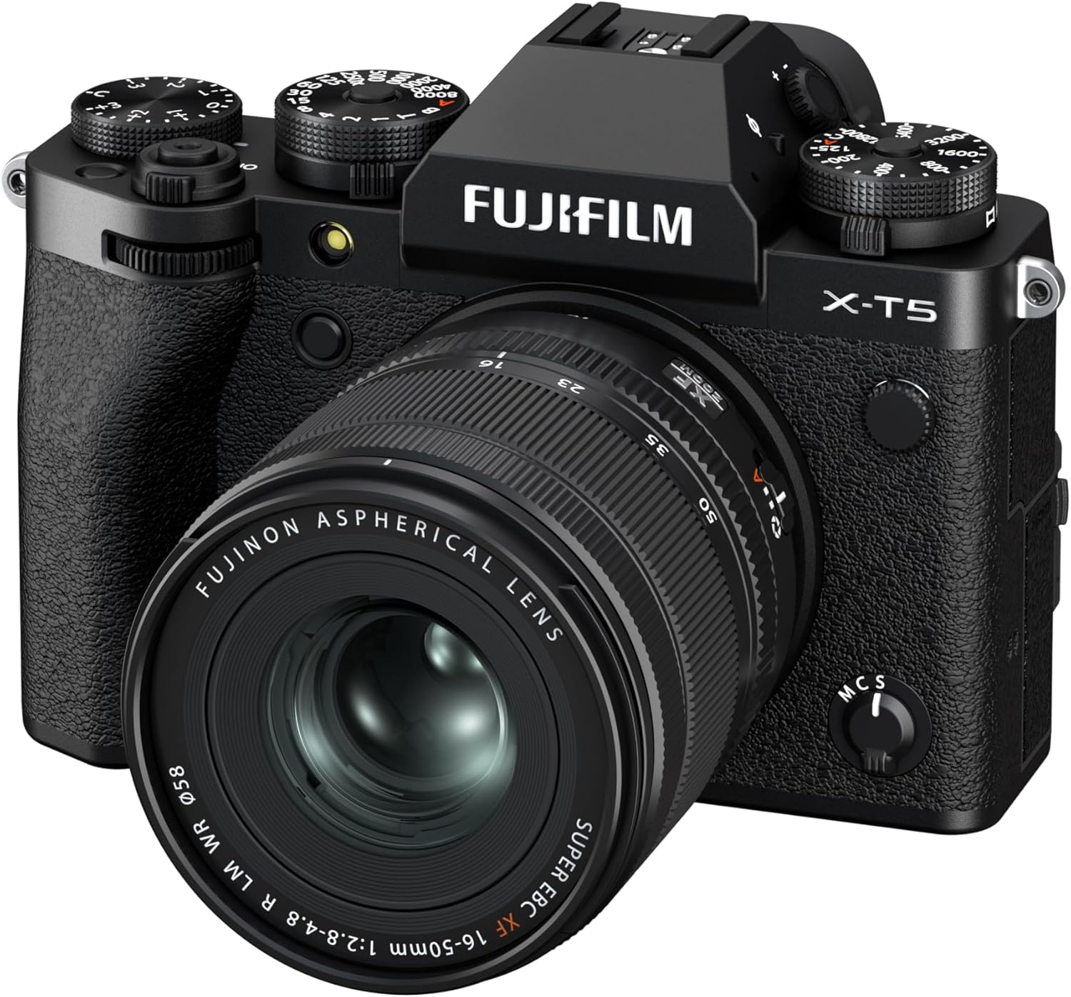 【中古】FUJIFILM フジフイルム X-T5 XF16-50粍水晶体一揃いの道具 黒いこと