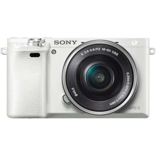 【中古】SONY ソニー α6000 パワーズームレンズキット ホワイト [ILCE-6000L W]