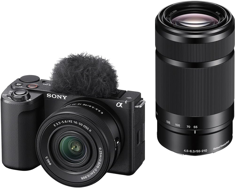 【中古】SONY ソニー VLOGCAM ZV-E10 II ダブルズームレンズキット ブラック [ZV-E10M2X B]