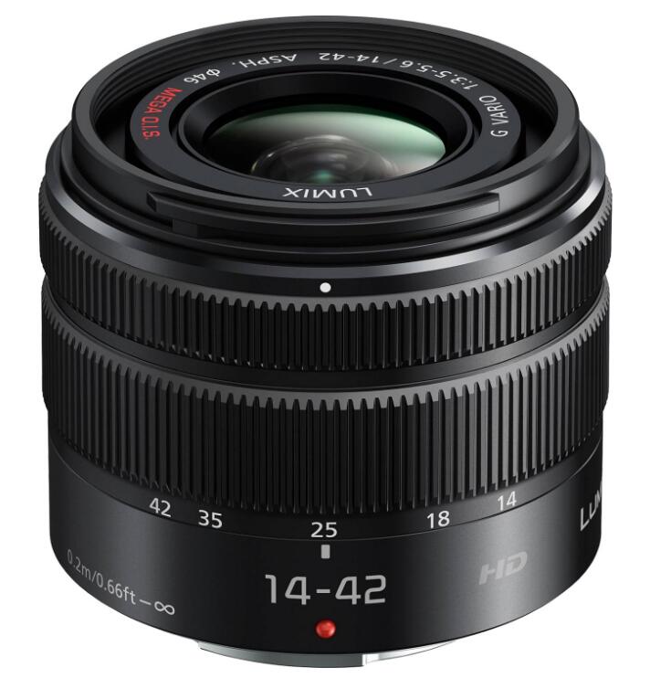 【中古】Panasonic パナソニック LUMIX G VARIO 14-42mm/F3.5-5.6IIASPH./MEGA O.I.S. [H-FS1442A-KA] ブラック