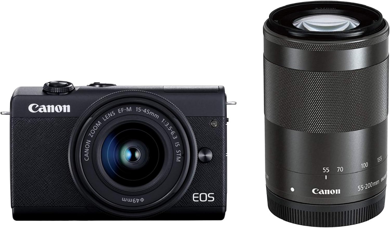 【中古】Canon キヤノン EOS M200 ダブルズームキット ブラック|熊本カメラ店