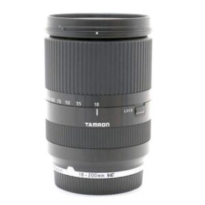【中古】TAMRON タムロン 18-200mm F3.5-6.3 Di III VC キヤノン EOS M用 (Model B011) ブラック|熊本カメラ店