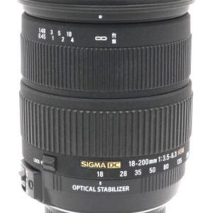 【中古】SIGMA シグマ 18-200mm F3.5-6.3 DC OS HSM ニコン用|熊本カメラ店