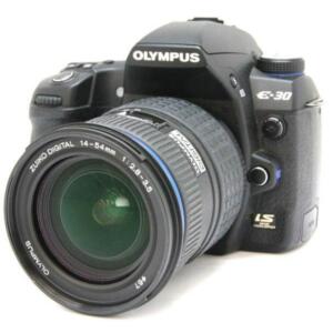 【中古】OLYMPUS オリンパス E-30 14-54粍 水晶体一揃いの道具