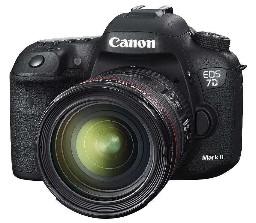 【中古】Canon キヤノン EOS 7D MarkII EF24-70粍 L IS USM 水晶体一揃いの道具