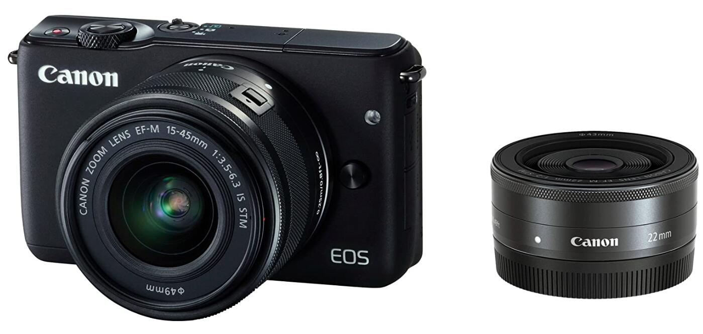 【中古】Canon キヤノン EOS M10 ダブルレンズキット ブラック