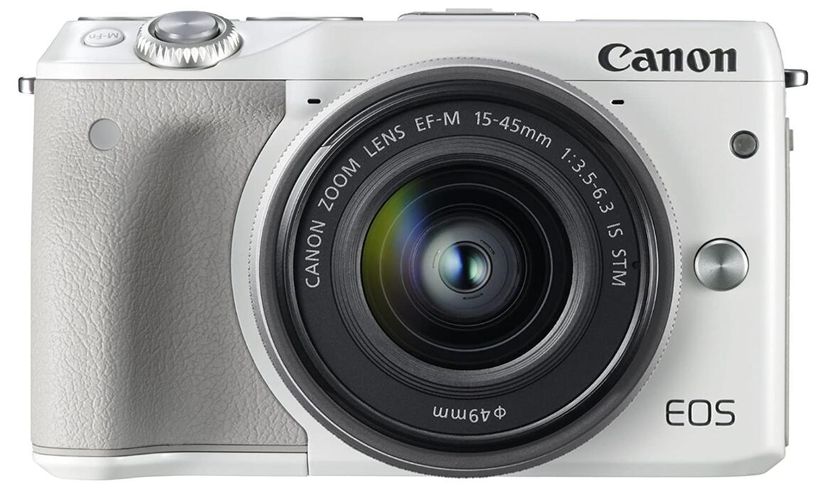 【中古】Canon キヤノン EOS M3 EF-M15-45 IS STM レンズキット ホワイト