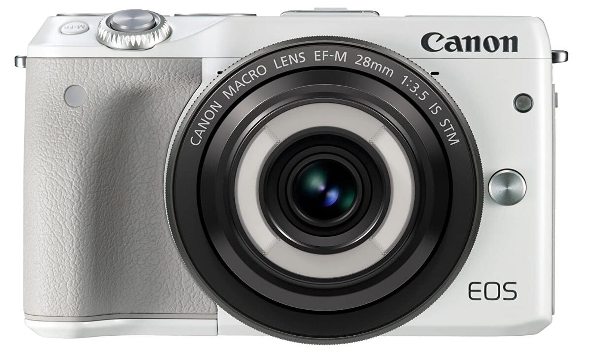 【中古】Canon キヤノン EOS M3 クリエイティブマクロ レンズキット ホワイト