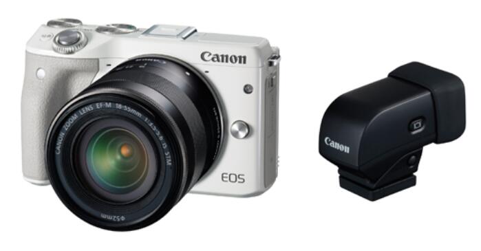 【中古】Canon キヤノン EOS M3 EF-M18-55 IS STM レンズEVFキット ホワイト