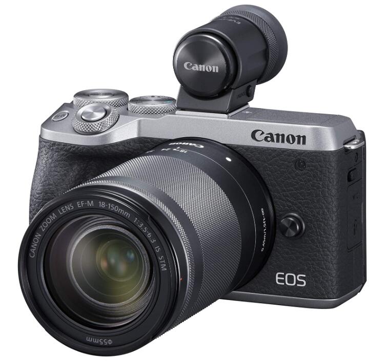 【中古】Canon キヤノン EOS M6 Mark II EF-M18-150mm IS STM レンズEVFキット シルバー｜熊本カメラ店