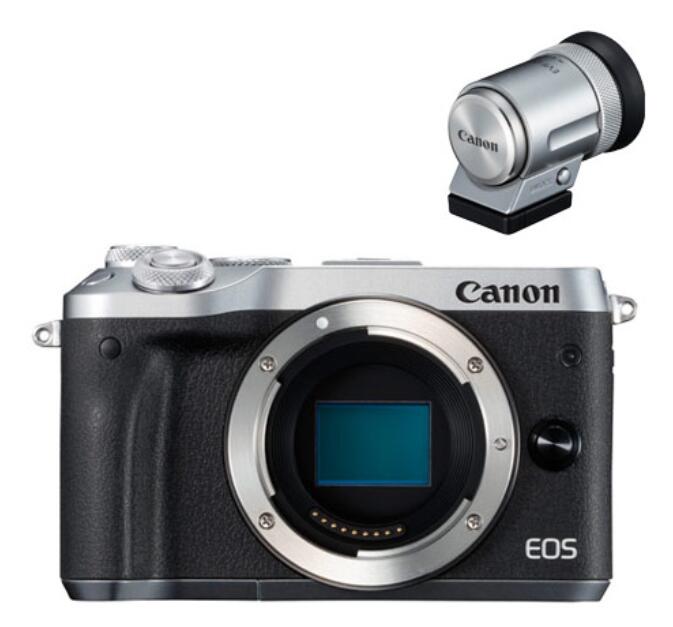【中古】Canon キヤノン EOS M6 ボディ EVFキット シルバー